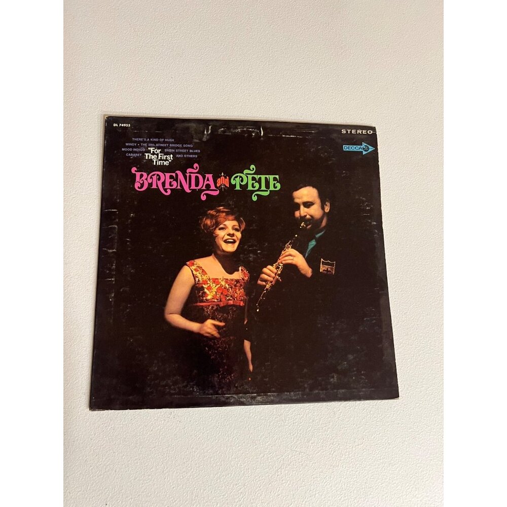 Brenda And Pete "For The First Time" LP Vinyl Record 1968 Jazz Pop DECCA DL74955